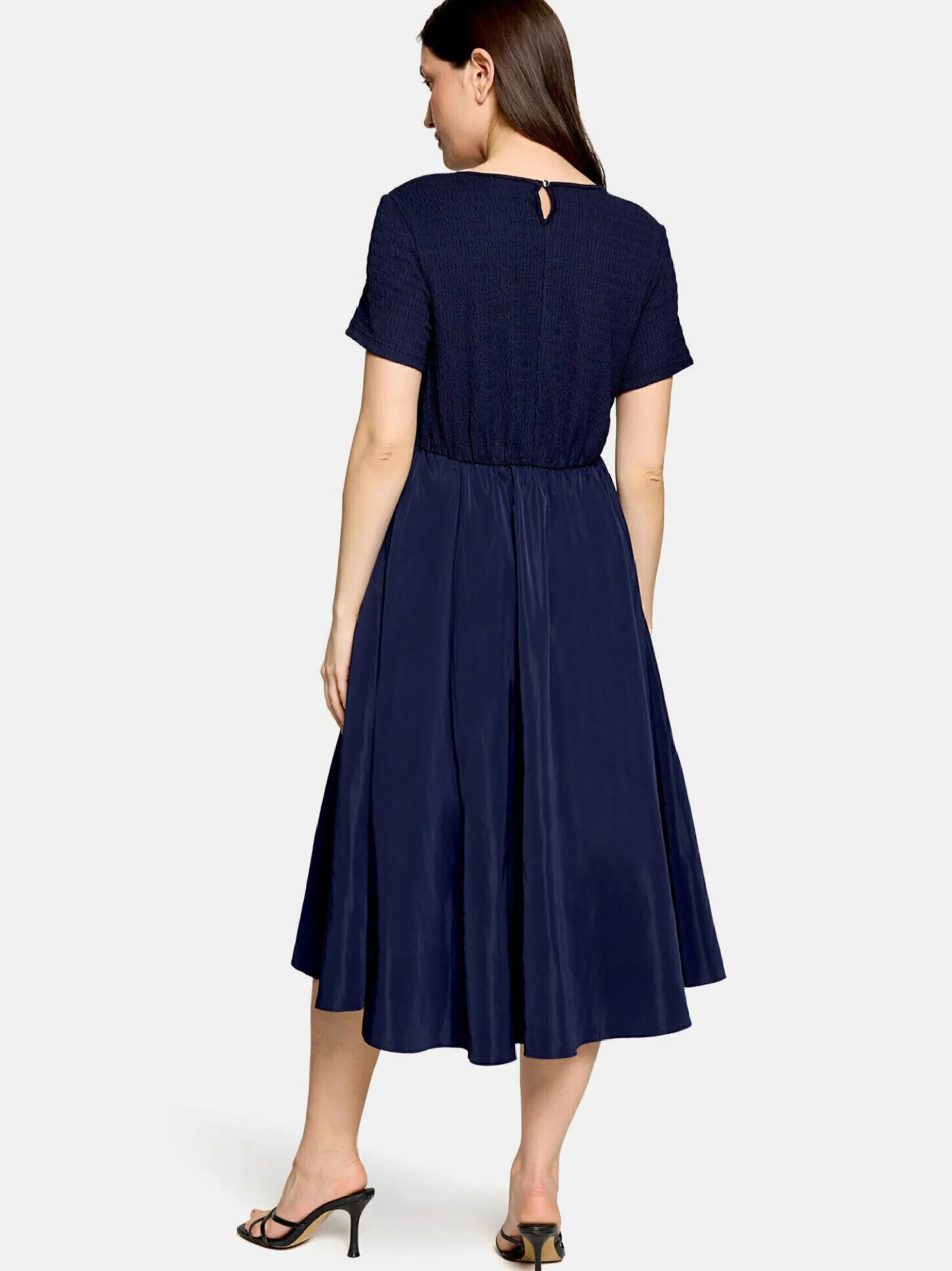 Cartoon Damen Midikleid in marine royal