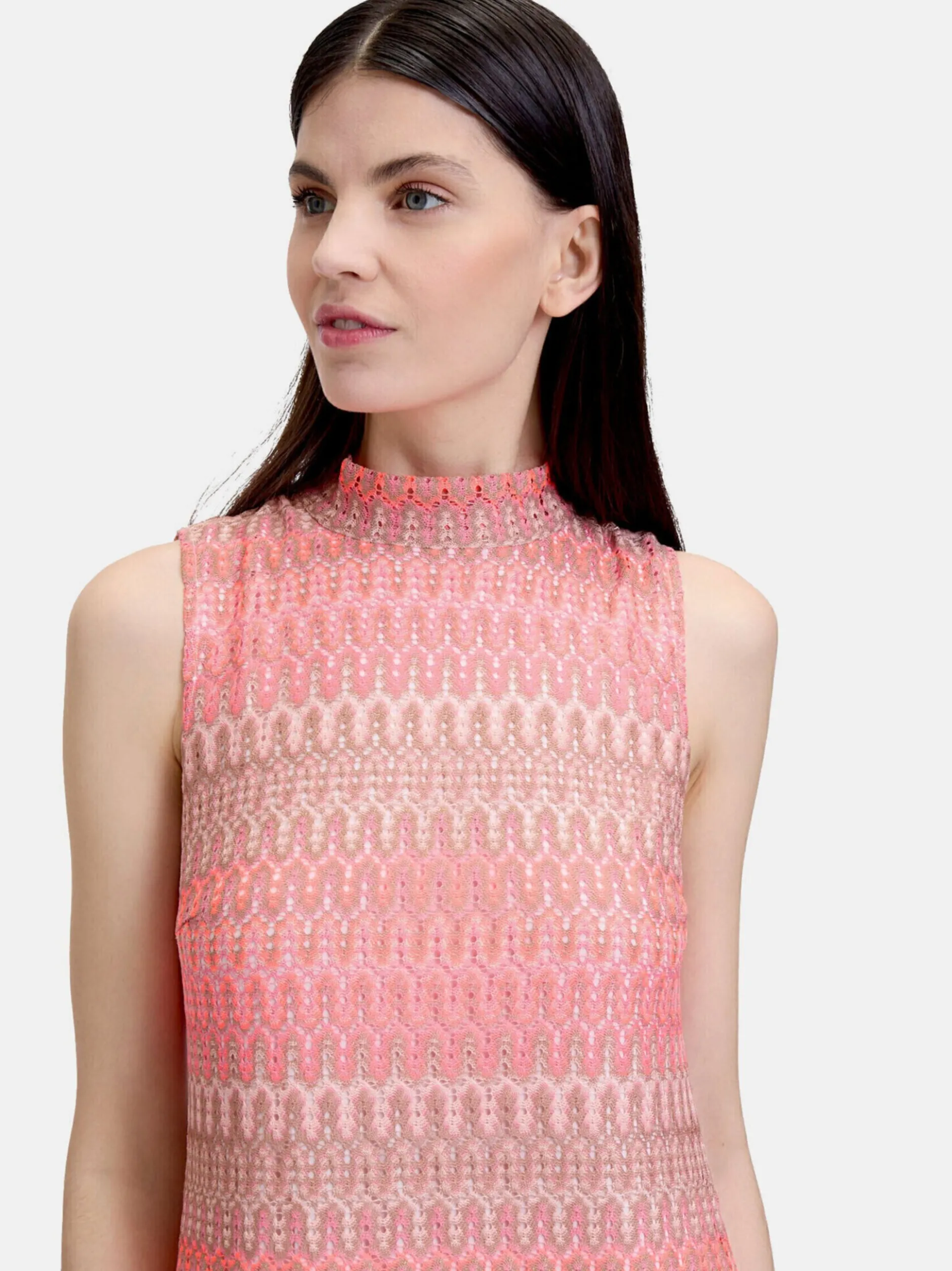 Cartoon Damen Midikleid in rosa