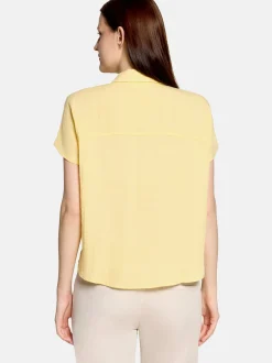 Cartoon Damen Oversize-Bluse in gelb