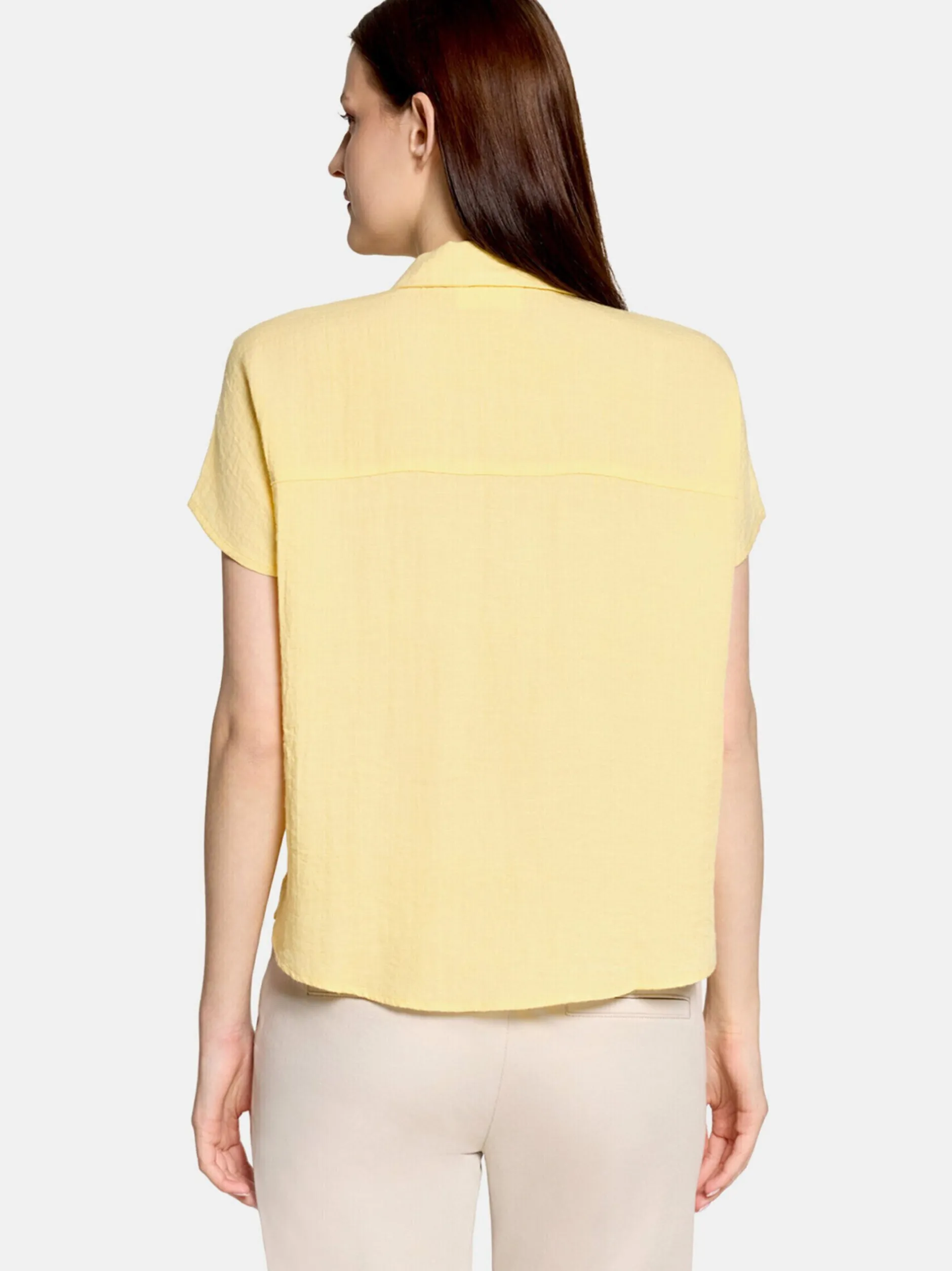 Cartoon Damen Oversize-Bluse in gelb