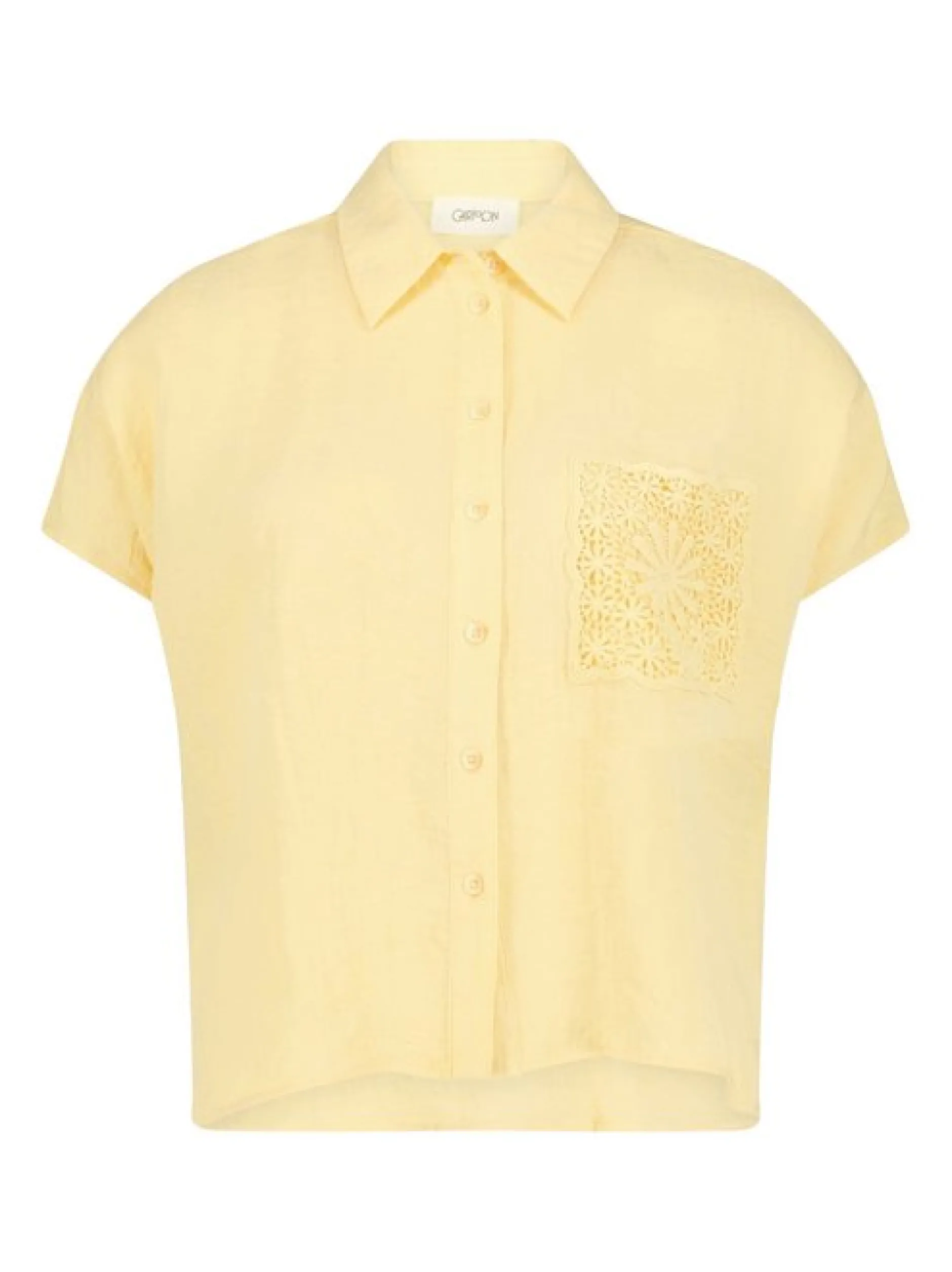 Cartoon Damen Oversize-Bluse in gelb