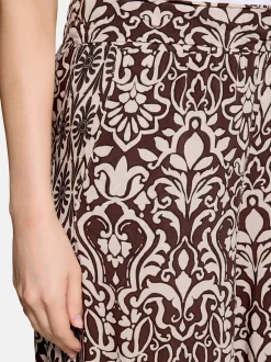 Cartoon Damen Palazzo-Hose in braun