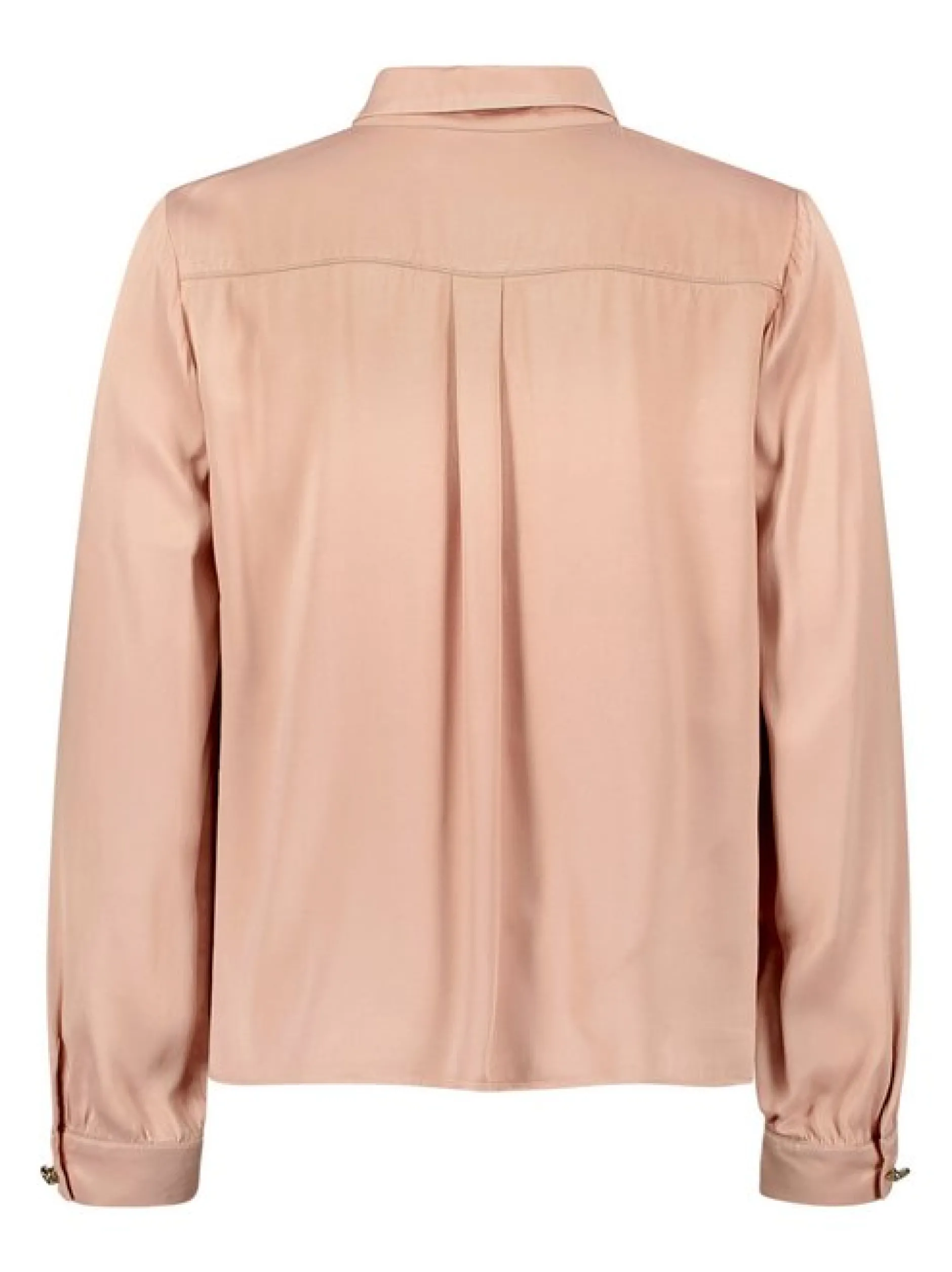 Cartoon Damen Satin-Bluse in aprikot