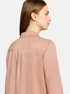 Cartoon Damen Satin-Bluse in aprikot