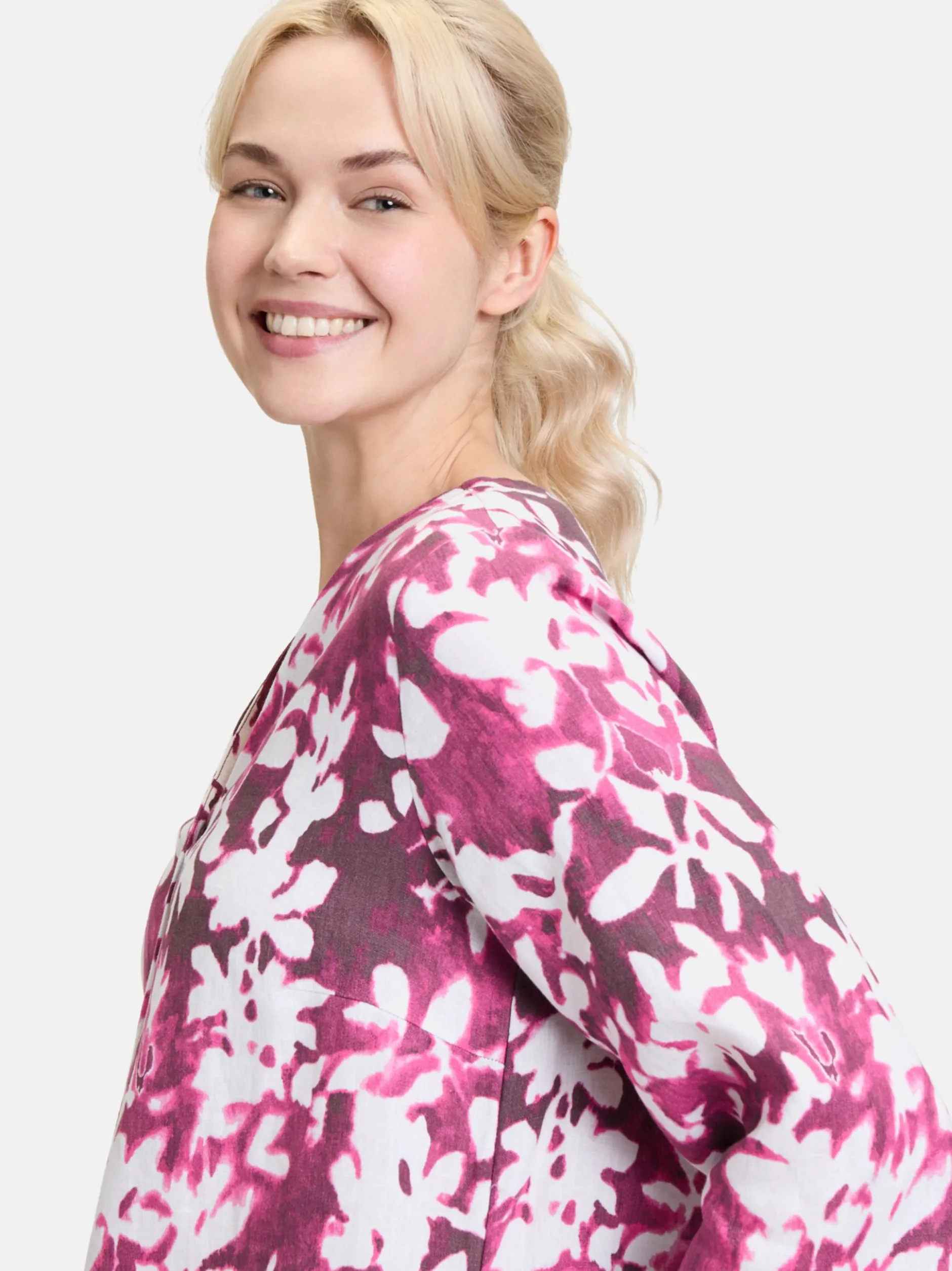 Cartoon Damen Sommerkleid in lila mehrfarbig