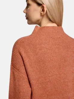 Cartoon Damen Strickkleid in rot