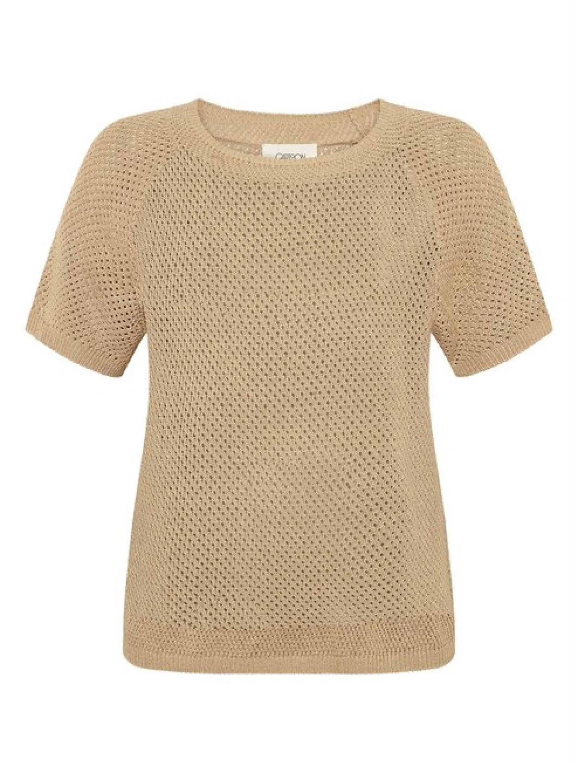 Cartoon Damen Strickpullover in gold