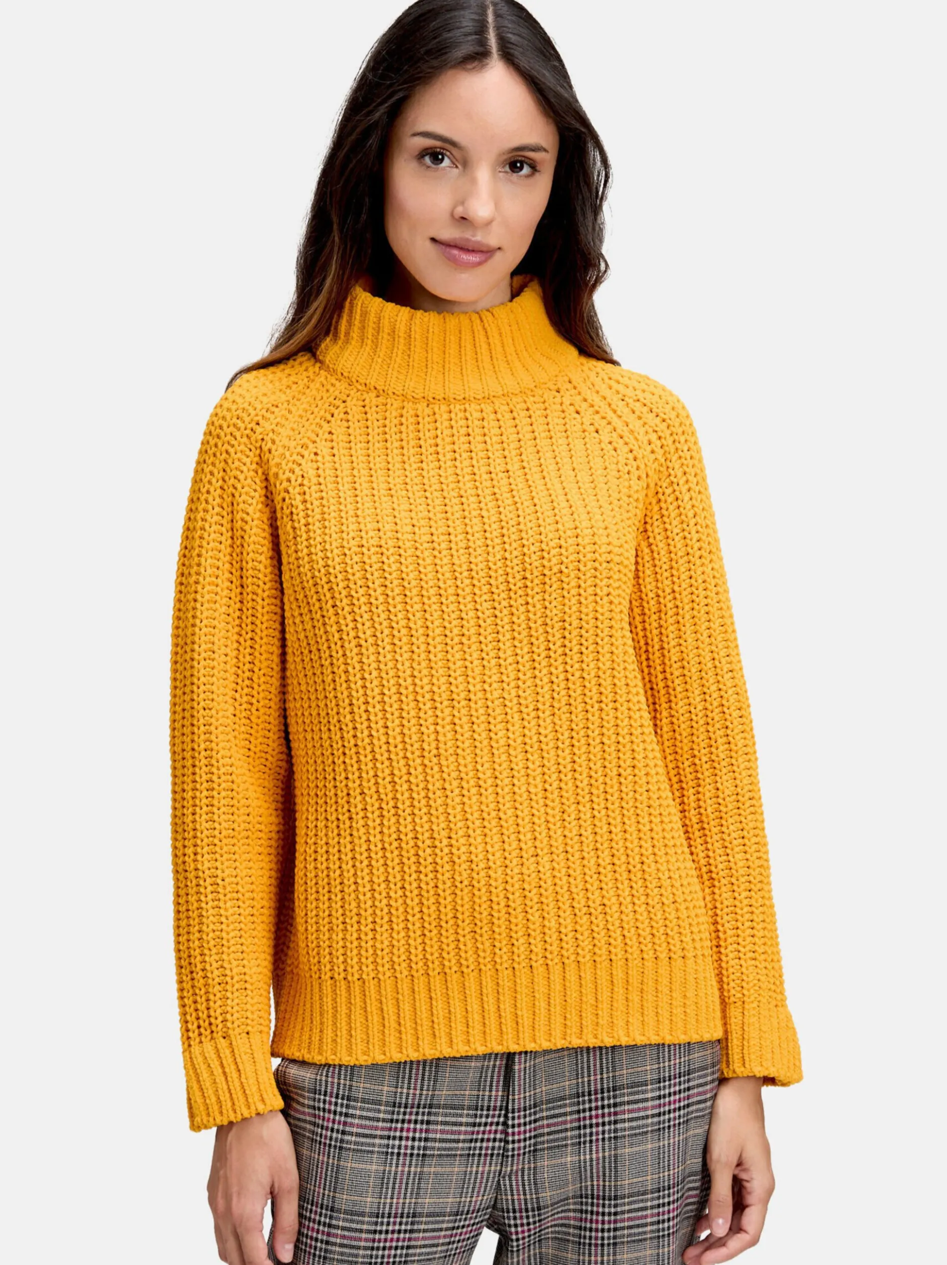 Cartoon Damen Strickpullover in orange