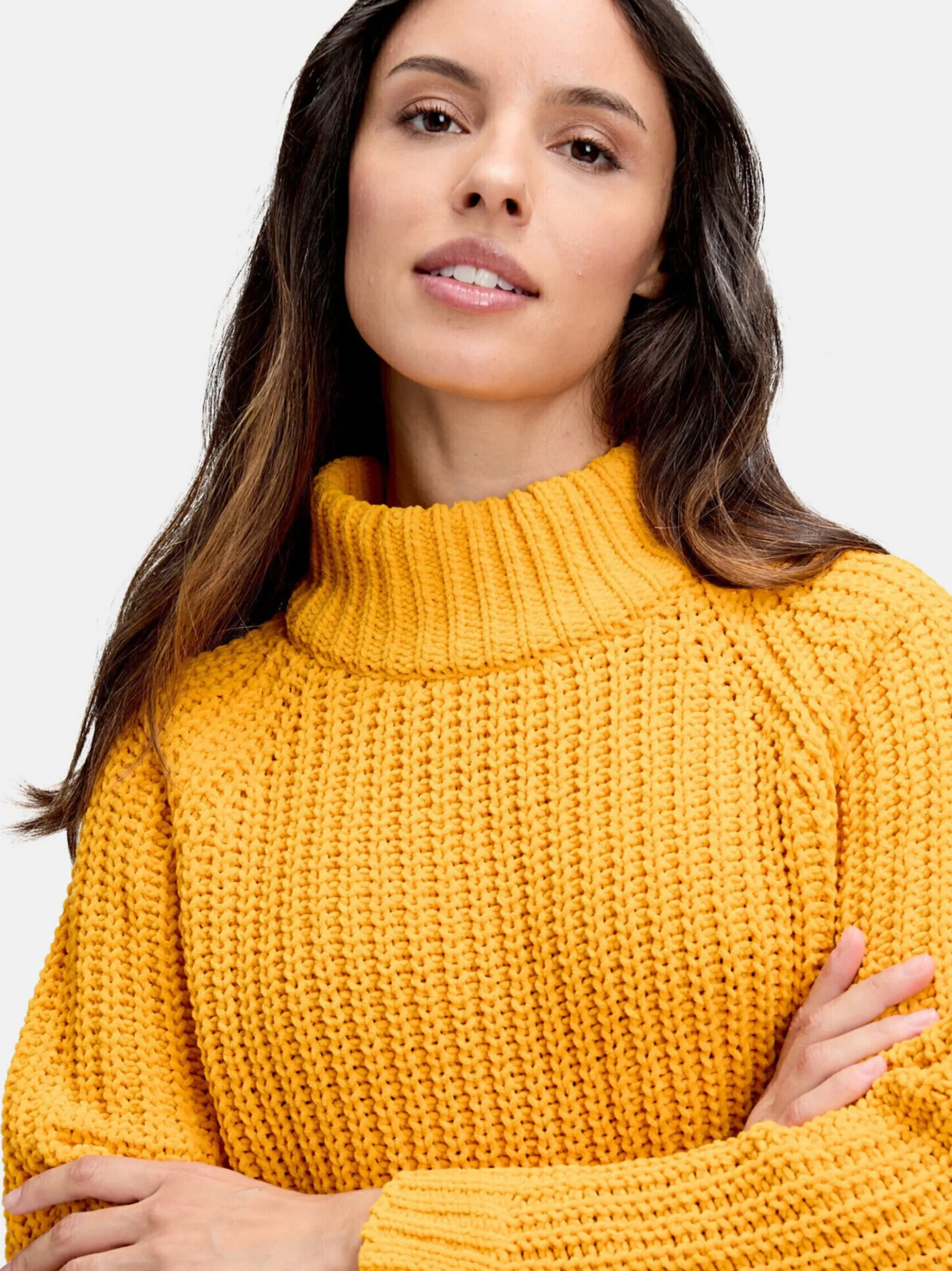 Cartoon Damen Strickpullover in orange