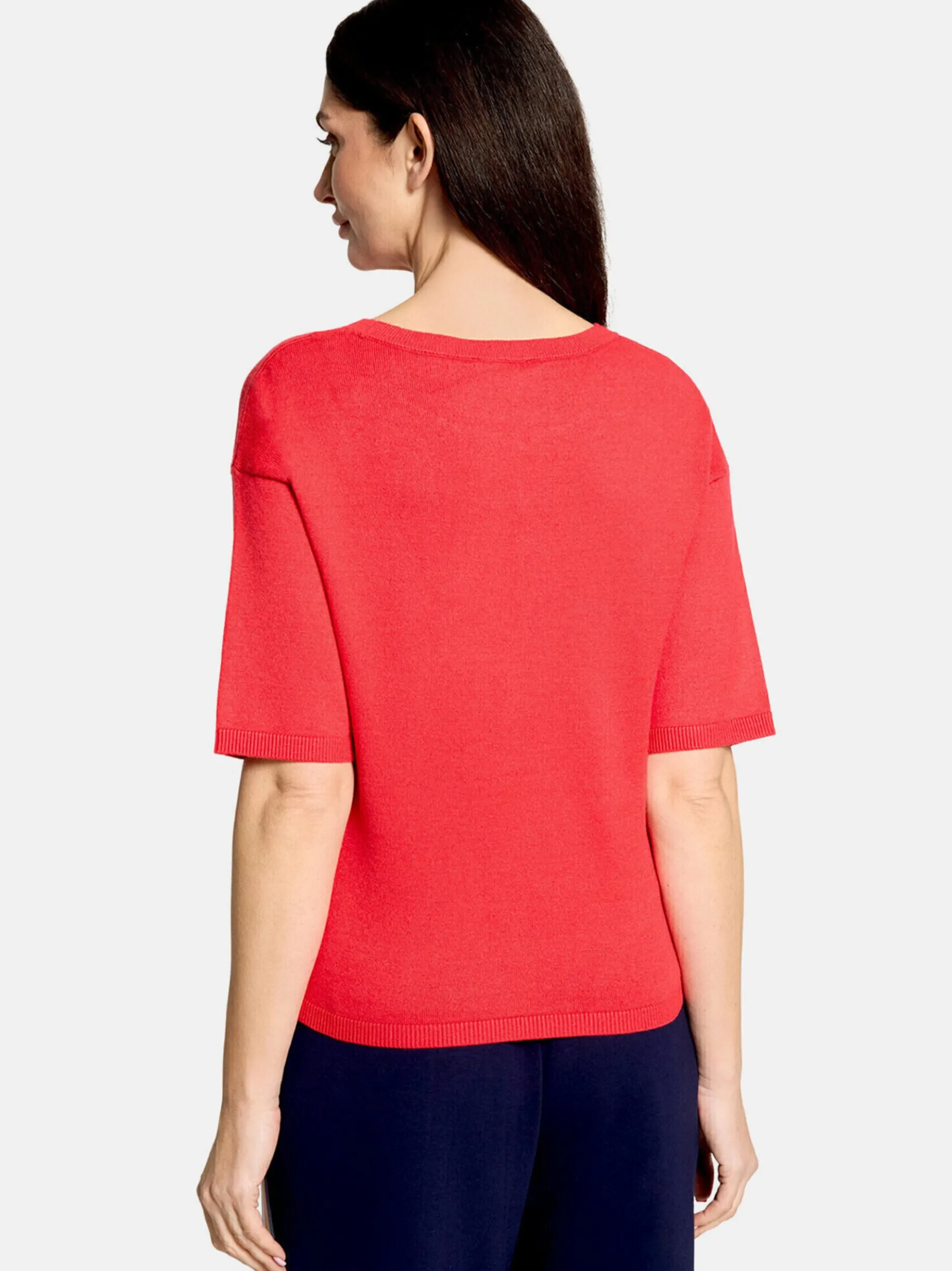 Cartoon Damen Strickpullover in rot