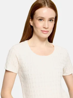 Cartoon Damen T-Shirt in ecru