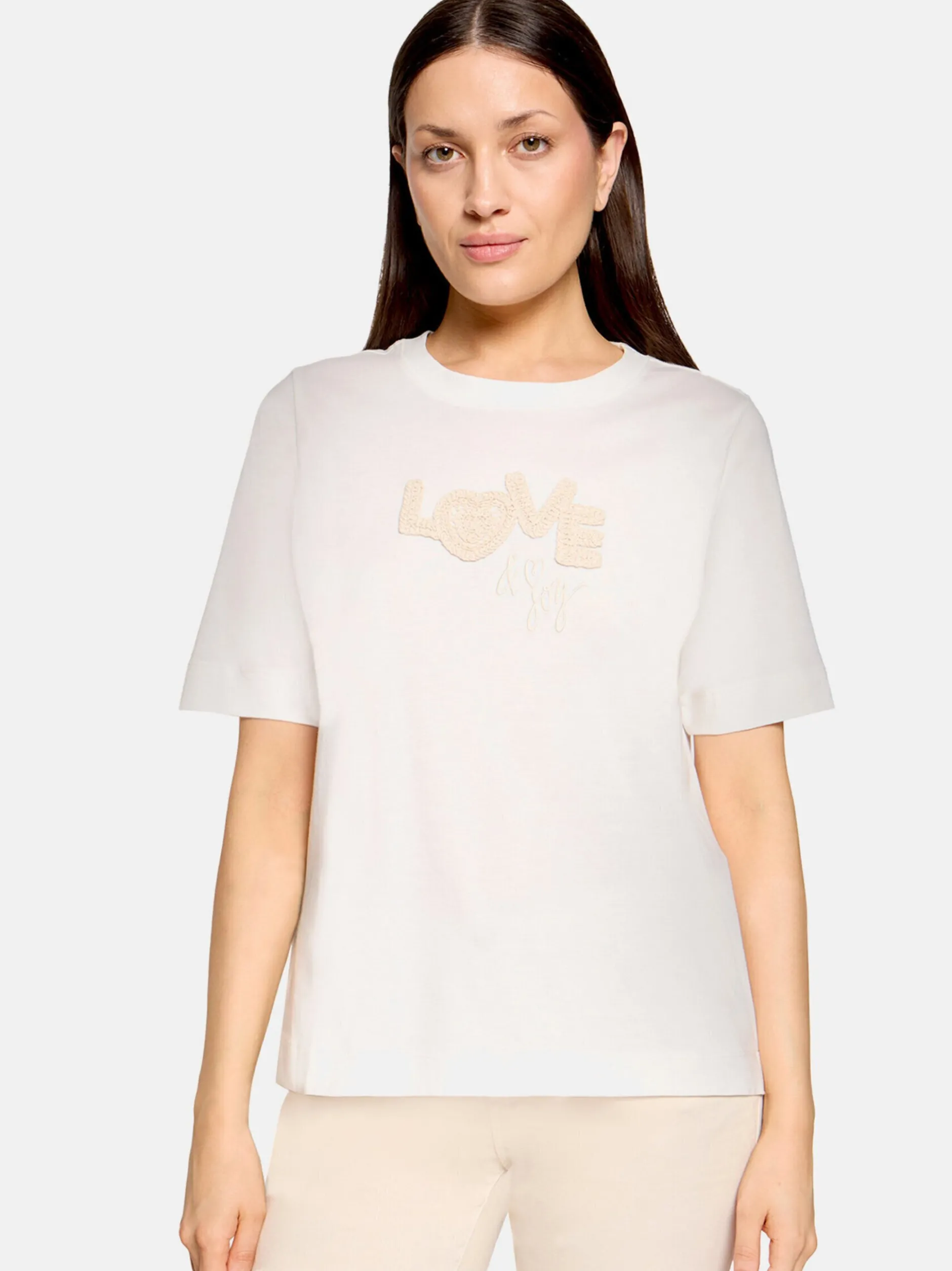 Cartoon Damen T-Shirt in ecru