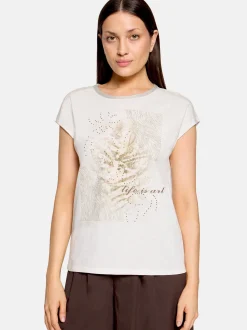 Cartoon Damen T-Shirt in khaki
