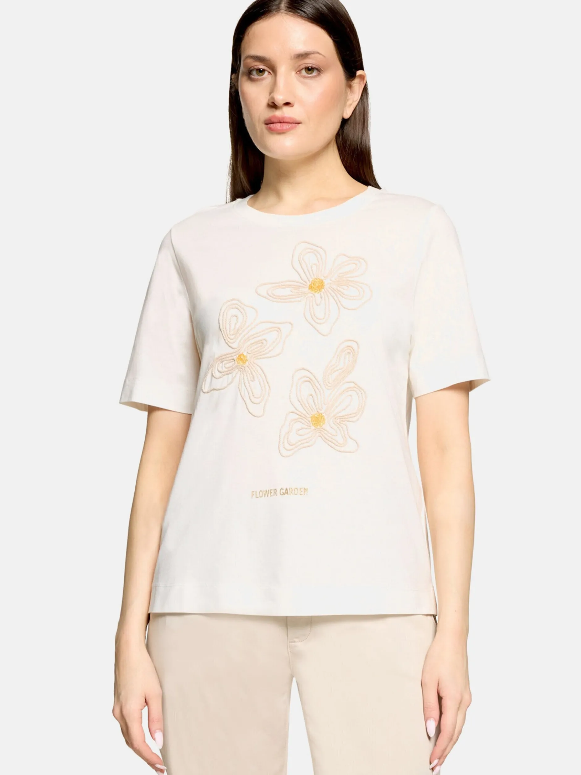 Cartoon Damen T-Shirt in weiß