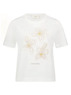 Cartoon Damen T-Shirt in weiß