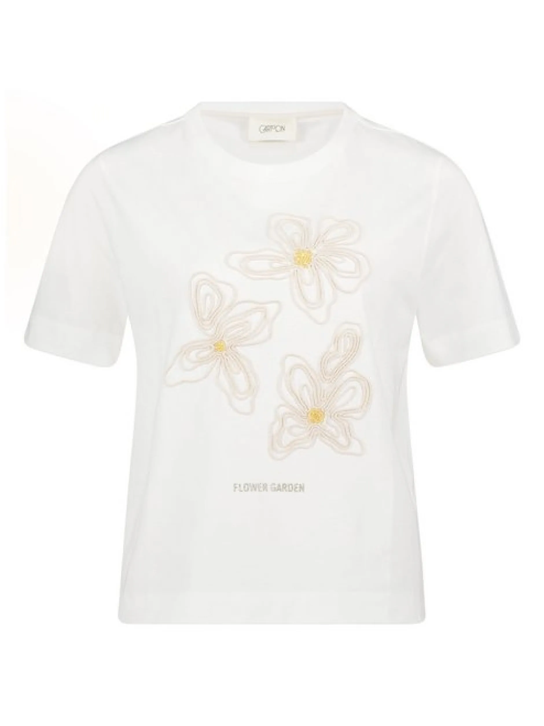 Cartoon Damen T-Shirt in weiß