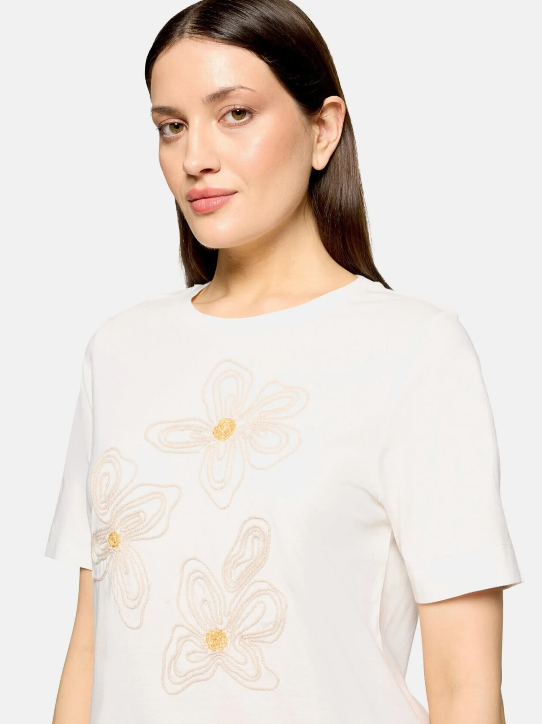 Cartoon Damen T-Shirt in weiß