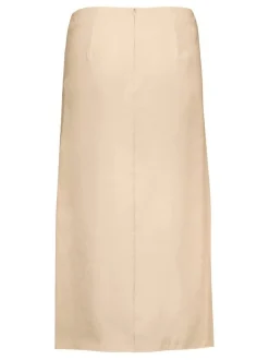 Cartoon Damen Wickelrock in beige gold