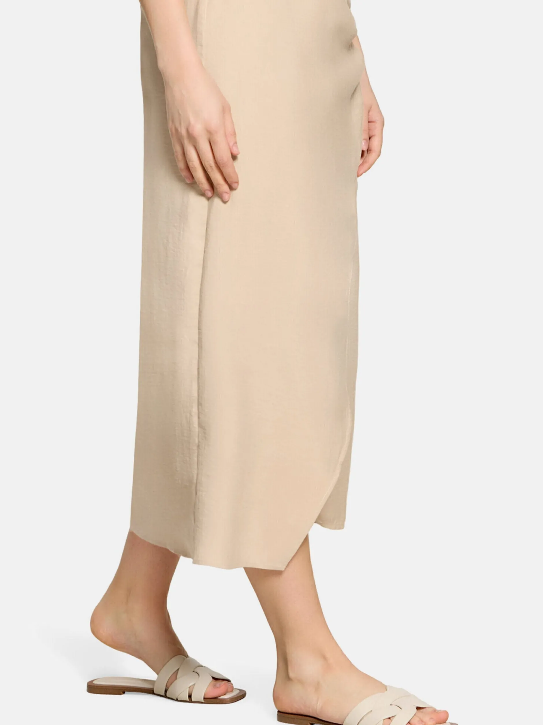 Cartoon Damen Wickelrock in beige gold