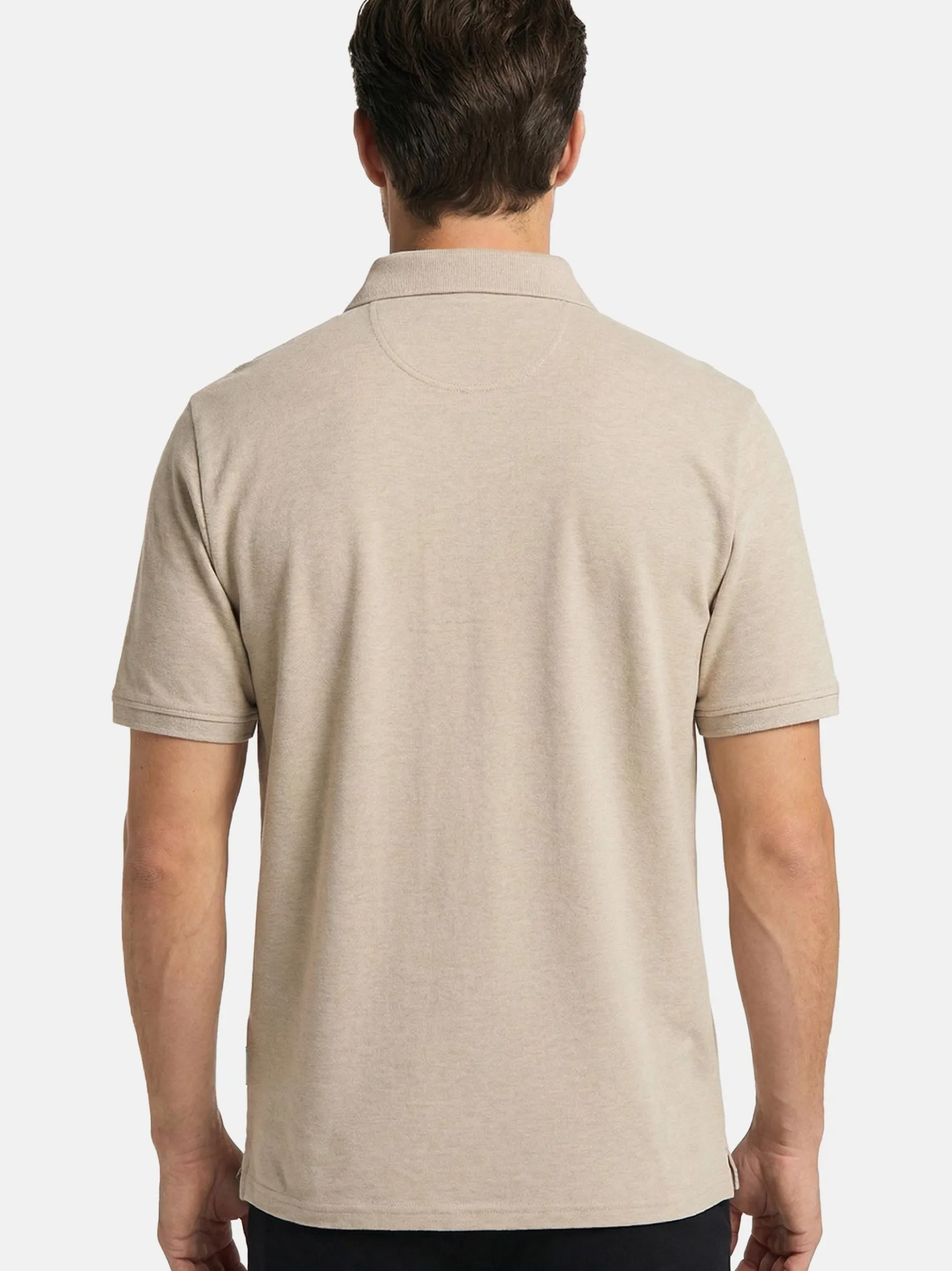 CASAMODA Herren Poloshirt in beige