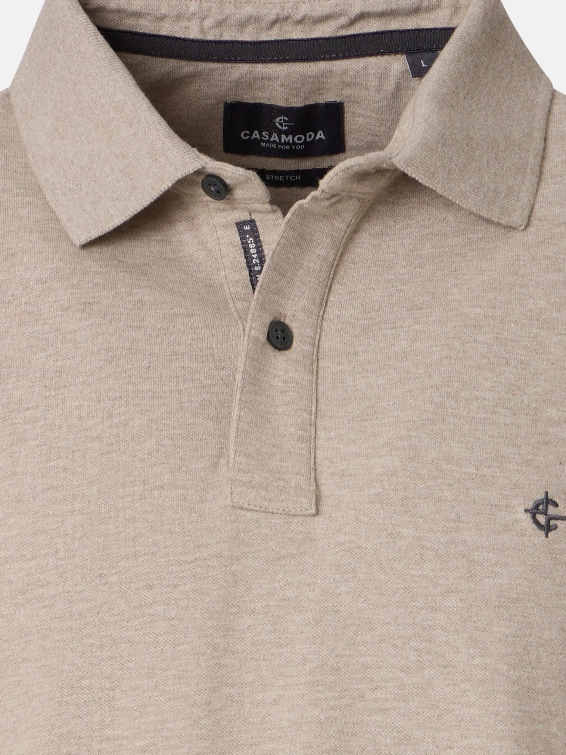CASAMODA Herren Poloshirt in beige