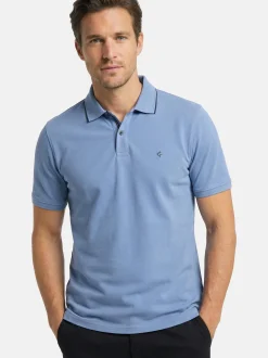 CASAMODA Herren Poloshirt in blau
