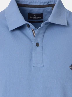 CASAMODA Herren Poloshirt in blau