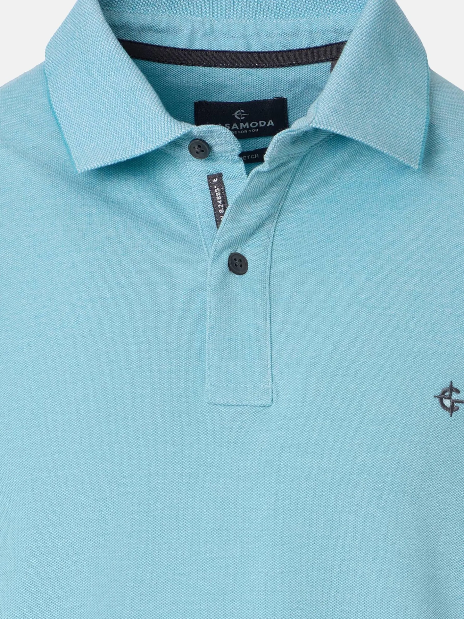 CASAMODA Herren Poloshirts im 2er-Pack in türkis