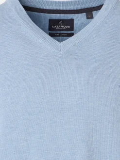 CASAMODA Herren Pullover - Basic in hellblau