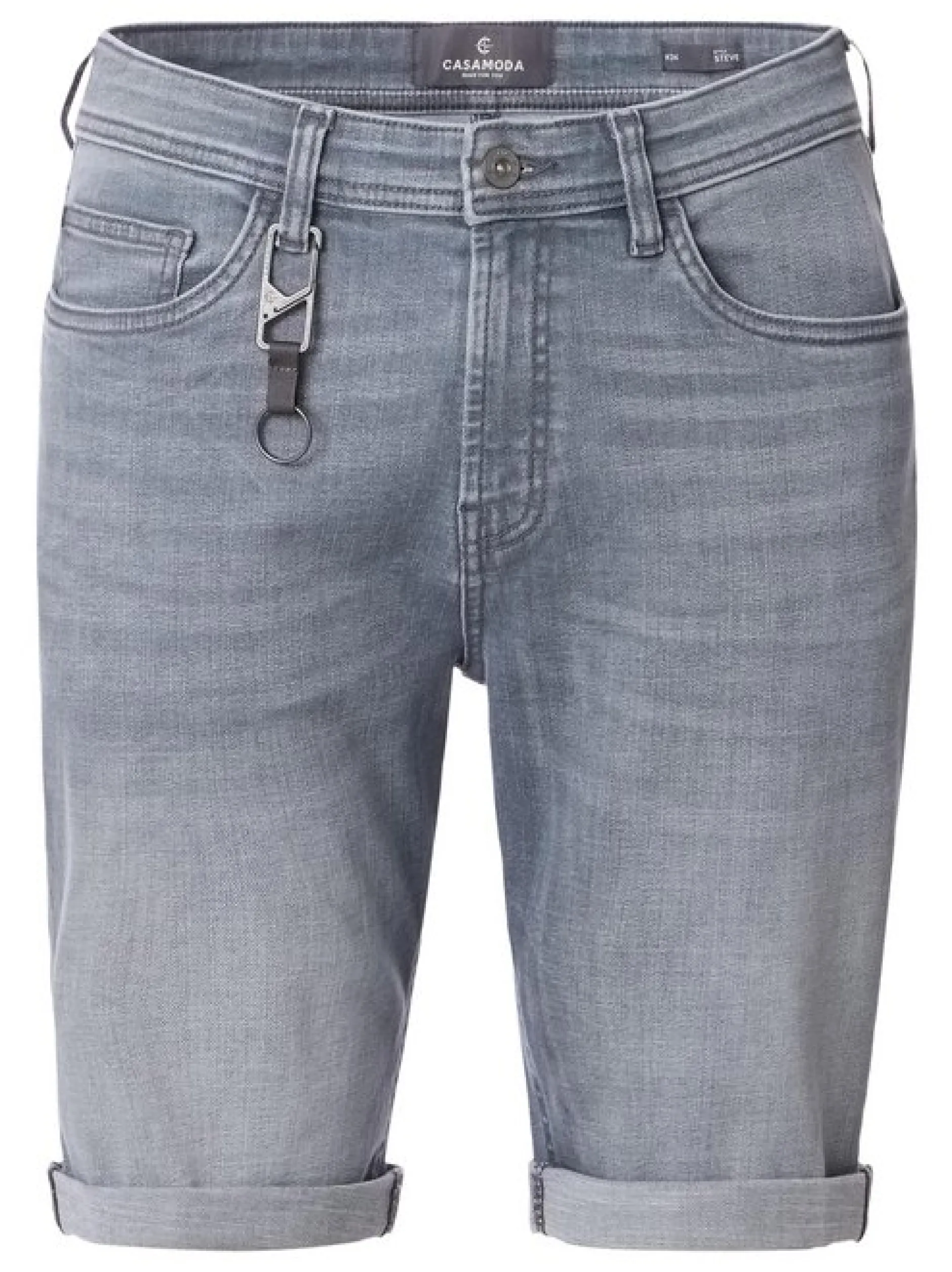 CASAMODA Herren Shorts - High Flex in grau denim