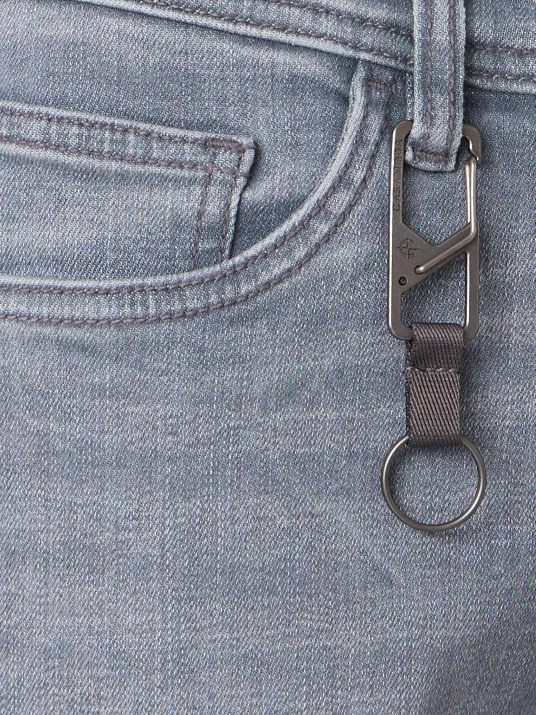 CASAMODA Herren Shorts - High Flex in grau denim