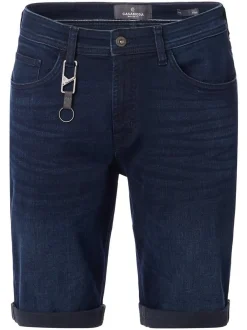 CASAMODA Herren Shorts - High Flex in rinsed blau