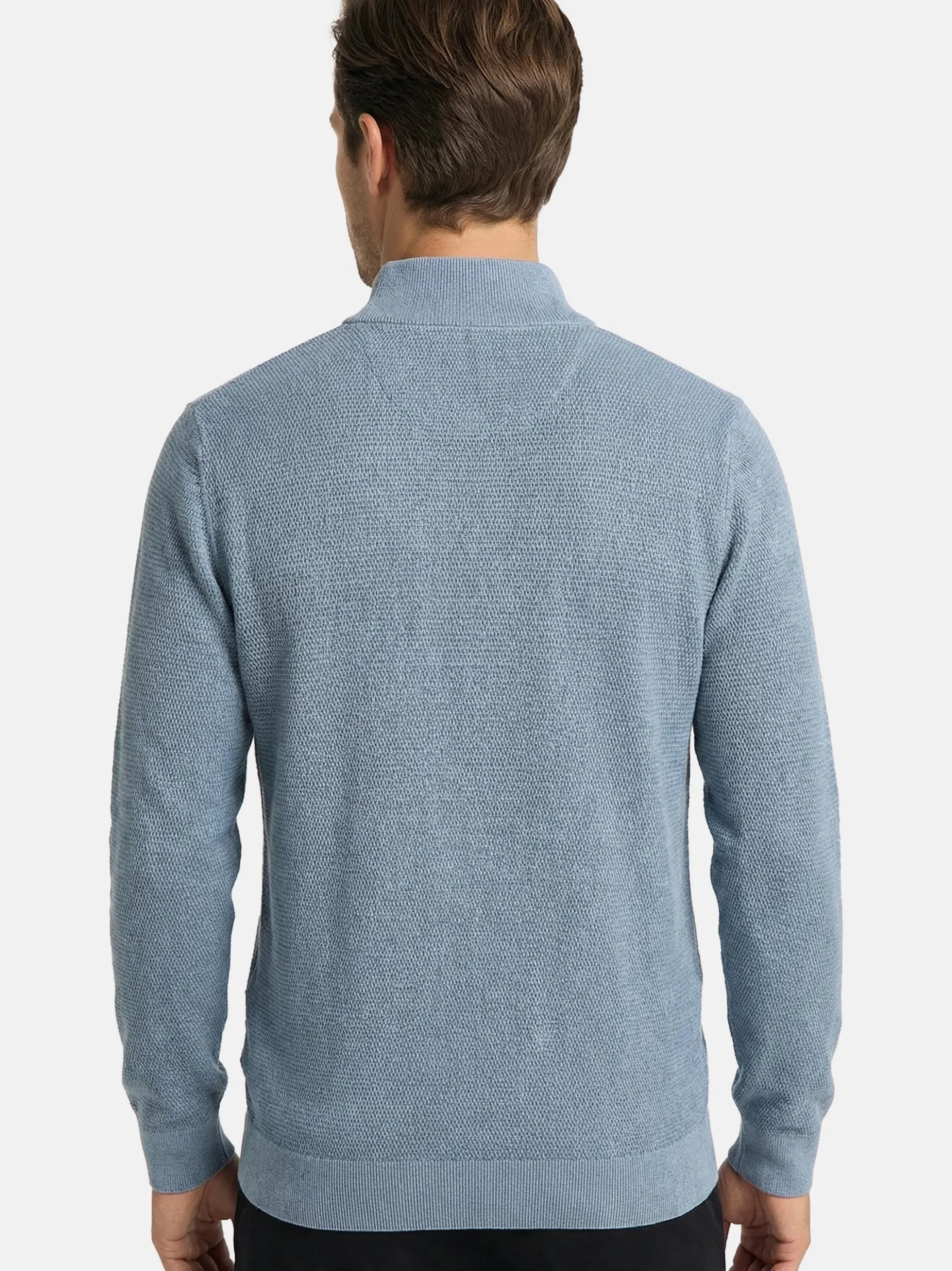 CASAMODA Herren Troyer - Basic in blau - Ärmel: langarm