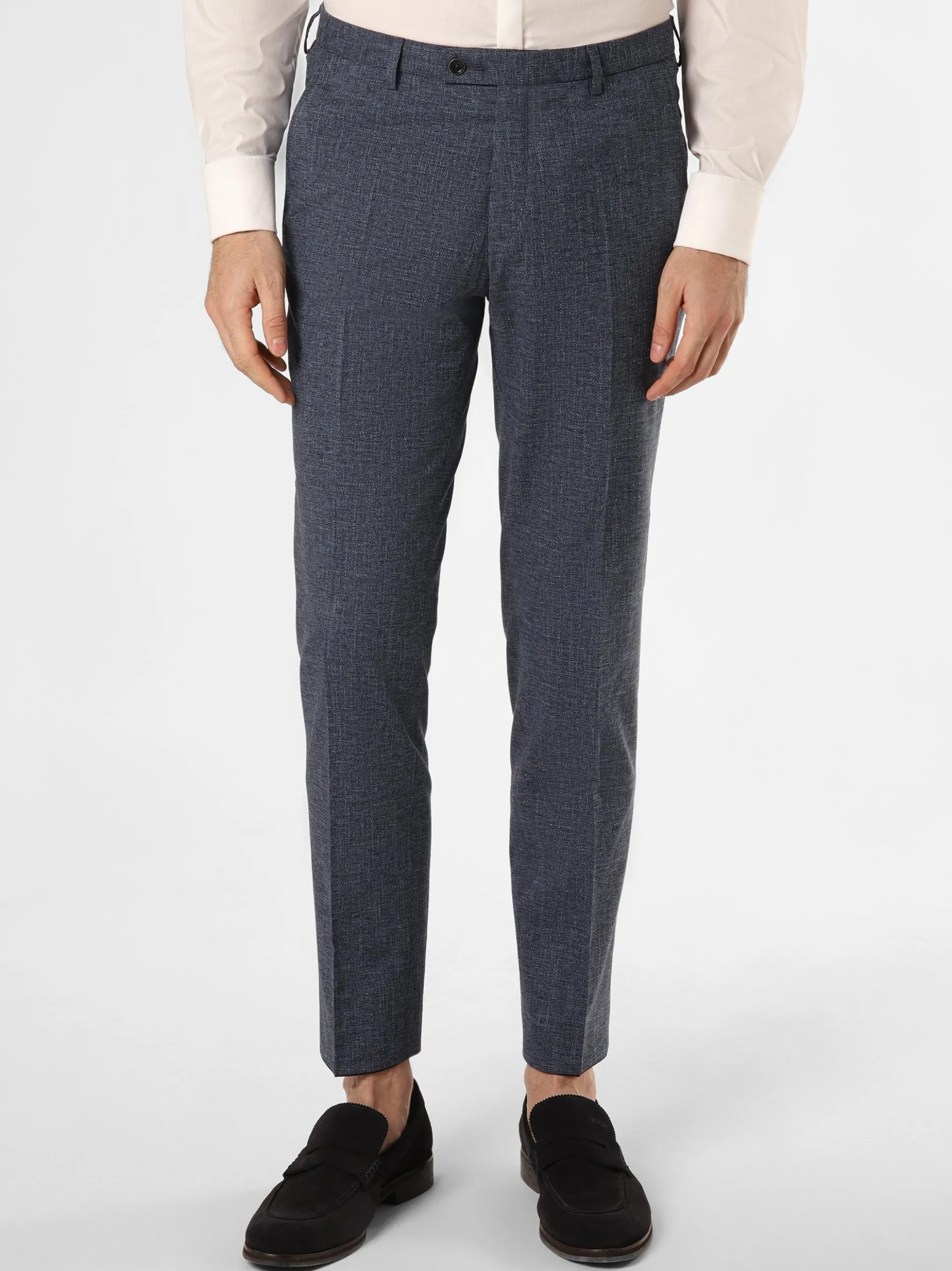 CG - CLUB of GENTS Herren Baukasten-Hose mit Leinen-Anteil - Paco-N in indigo