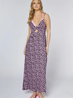 Chiemsee Damen Kleid in lila - Ausschnitt: V-Ausschnitt