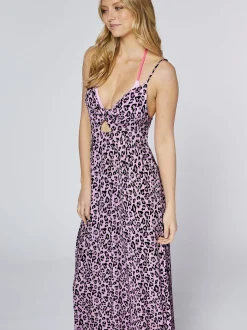 Chiemsee Damen Kleid in lila - Ausschnitt: V-Ausschnitt