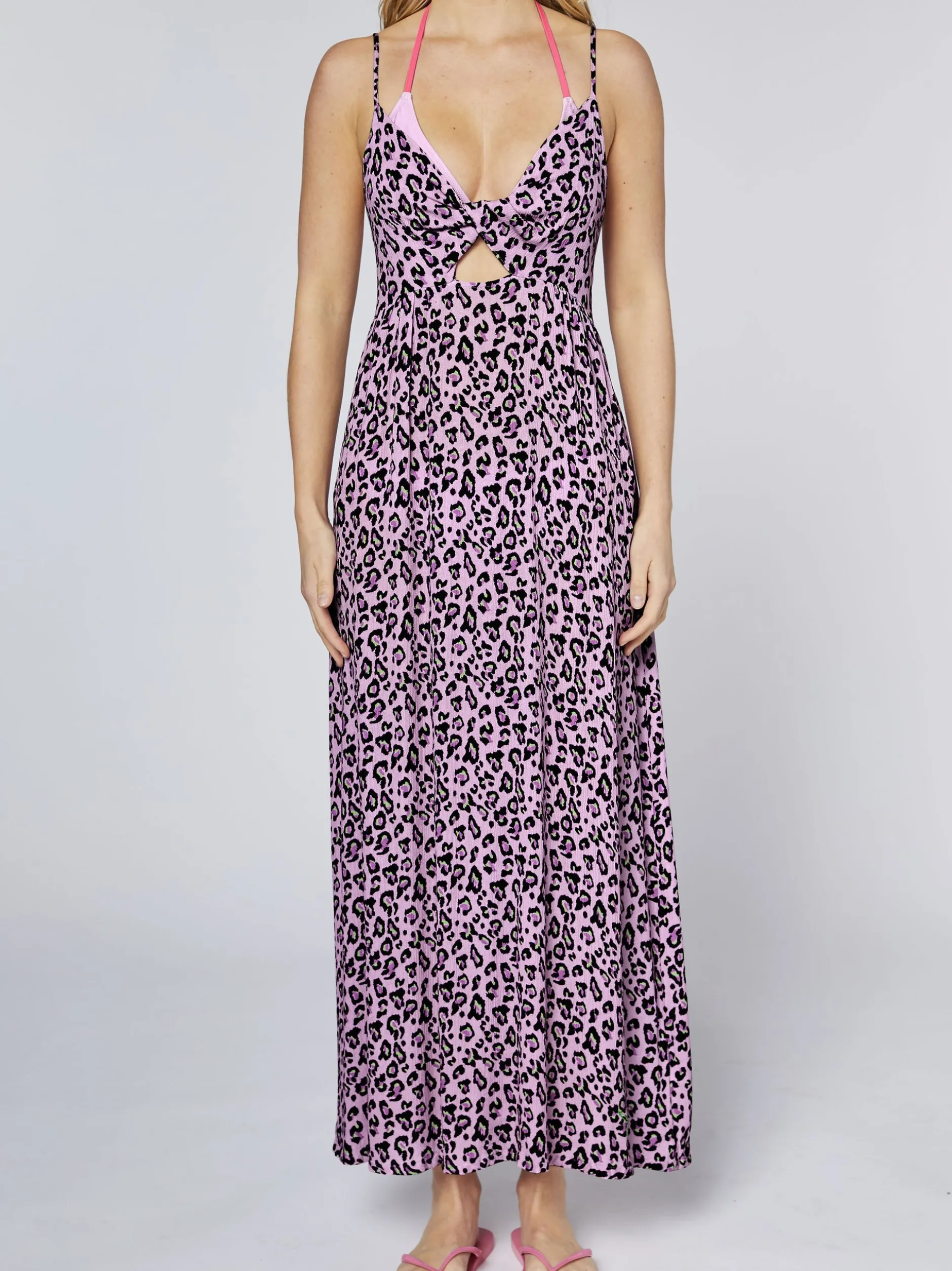 Chiemsee Damen Kleid in lila - Ausschnitt: V-Ausschnitt