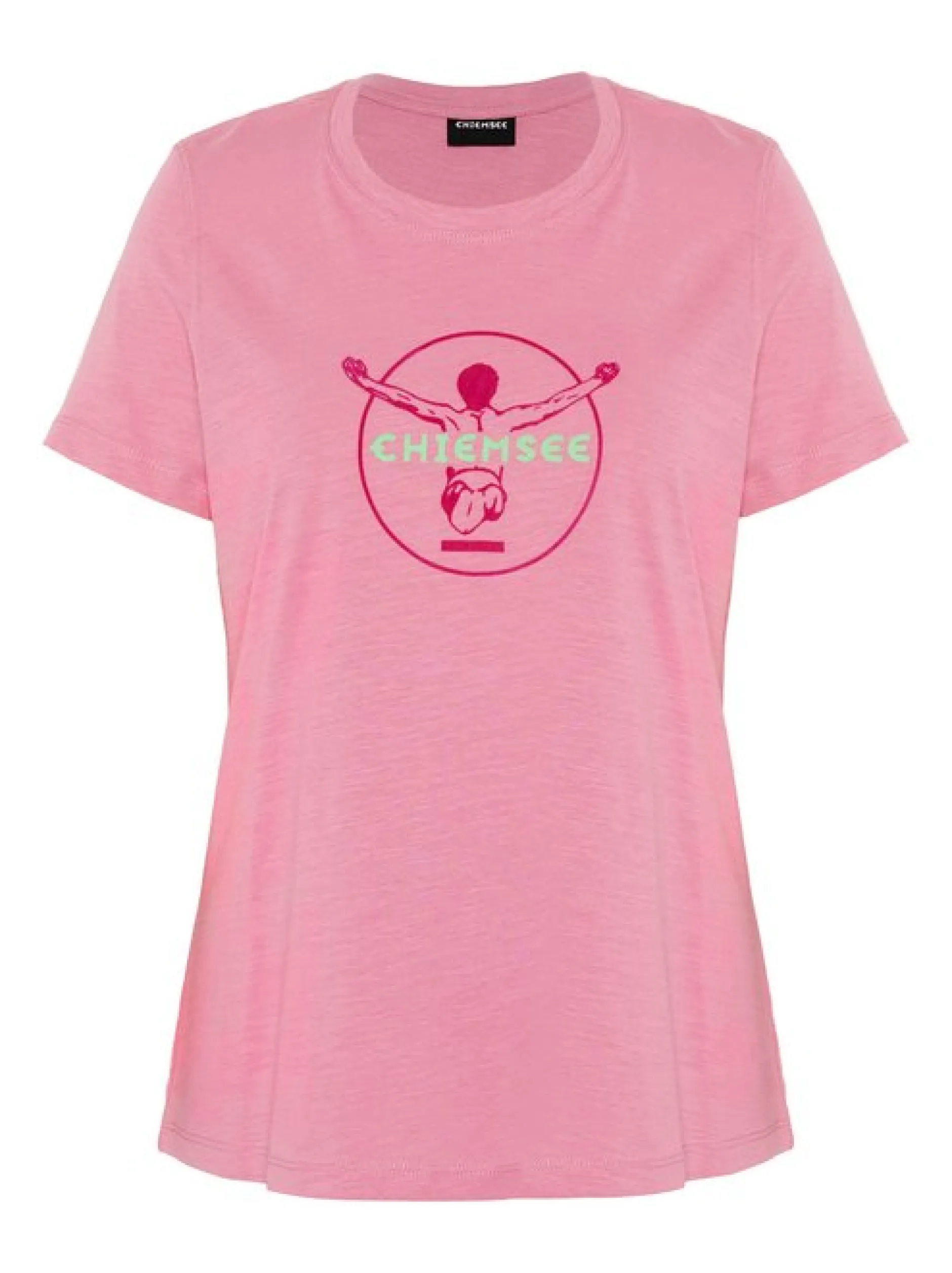 Chiemsee Damen T-Shirt in pink - Ausschnitt: Rundhals