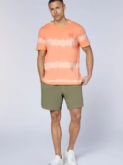 Chiemsee Herren T-Shirt in orange - Ausschnitt: Rundhals