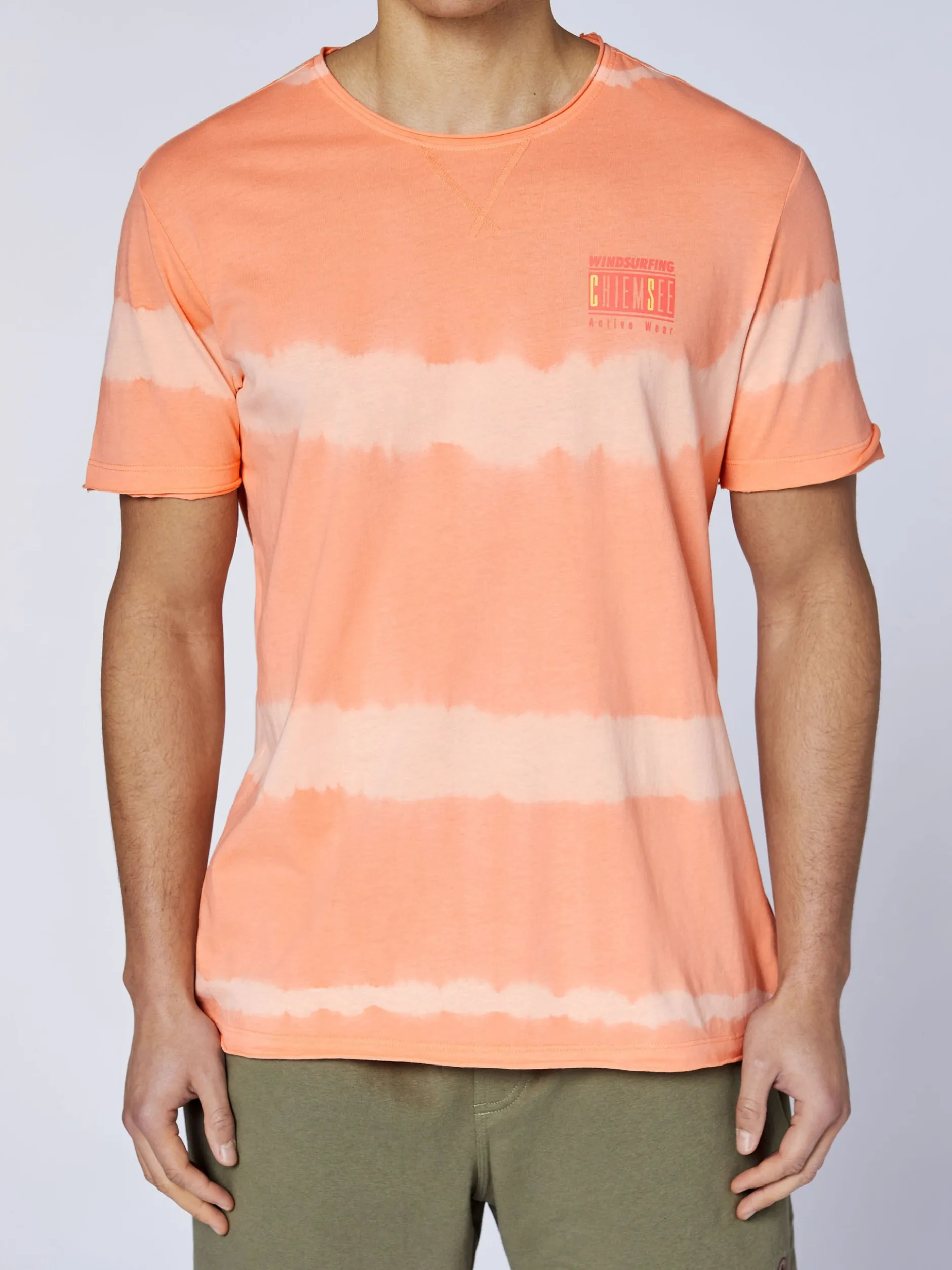 Chiemsee Herren T-Shirt in orange - Ausschnitt: Rundhals