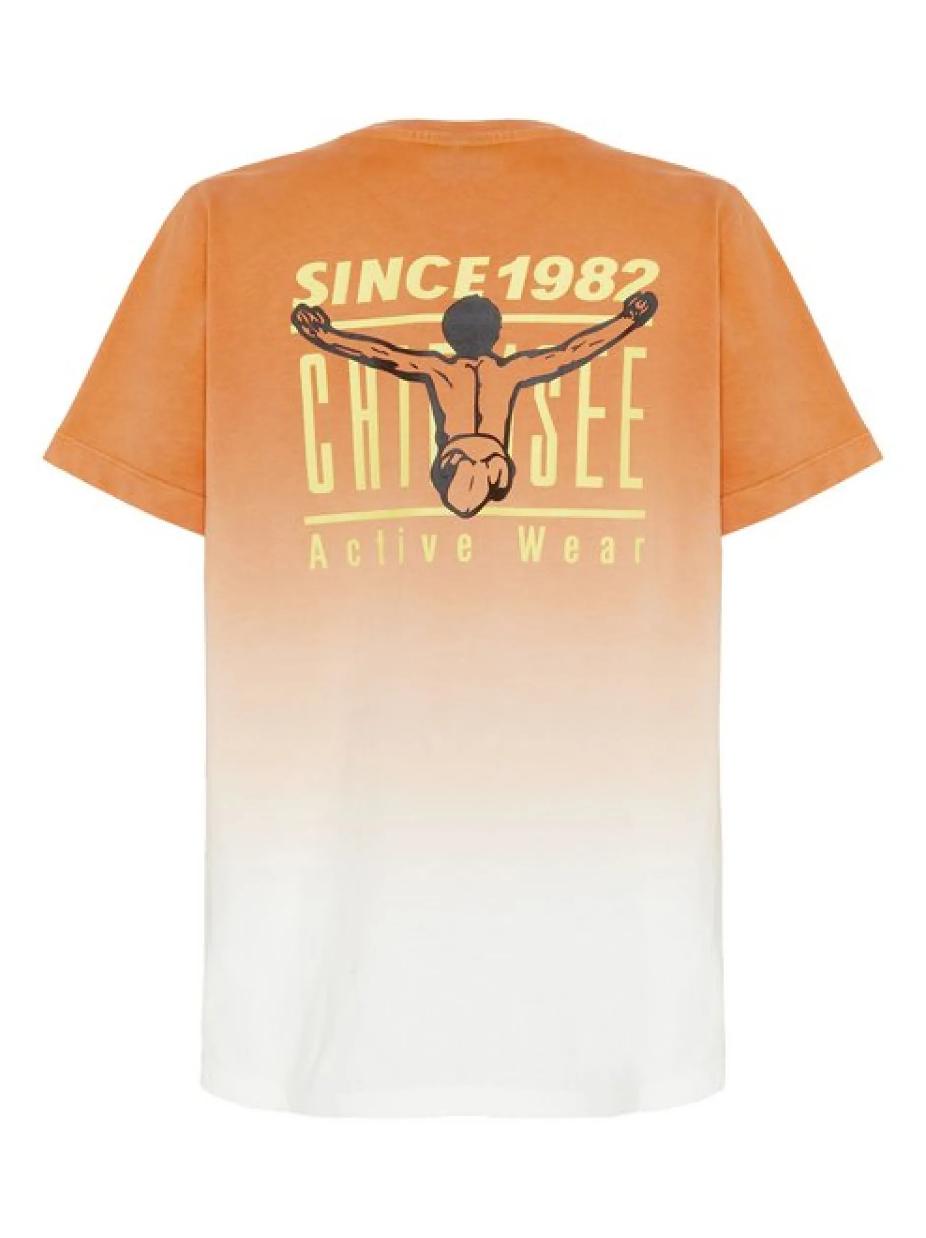 Chiemsee Jungen T-Shirt in orange weiß - Ärmel: kurzarm