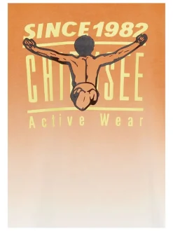 Chiemsee Jungen T-Shirt in orange weiß - Ärmel: kurzarm