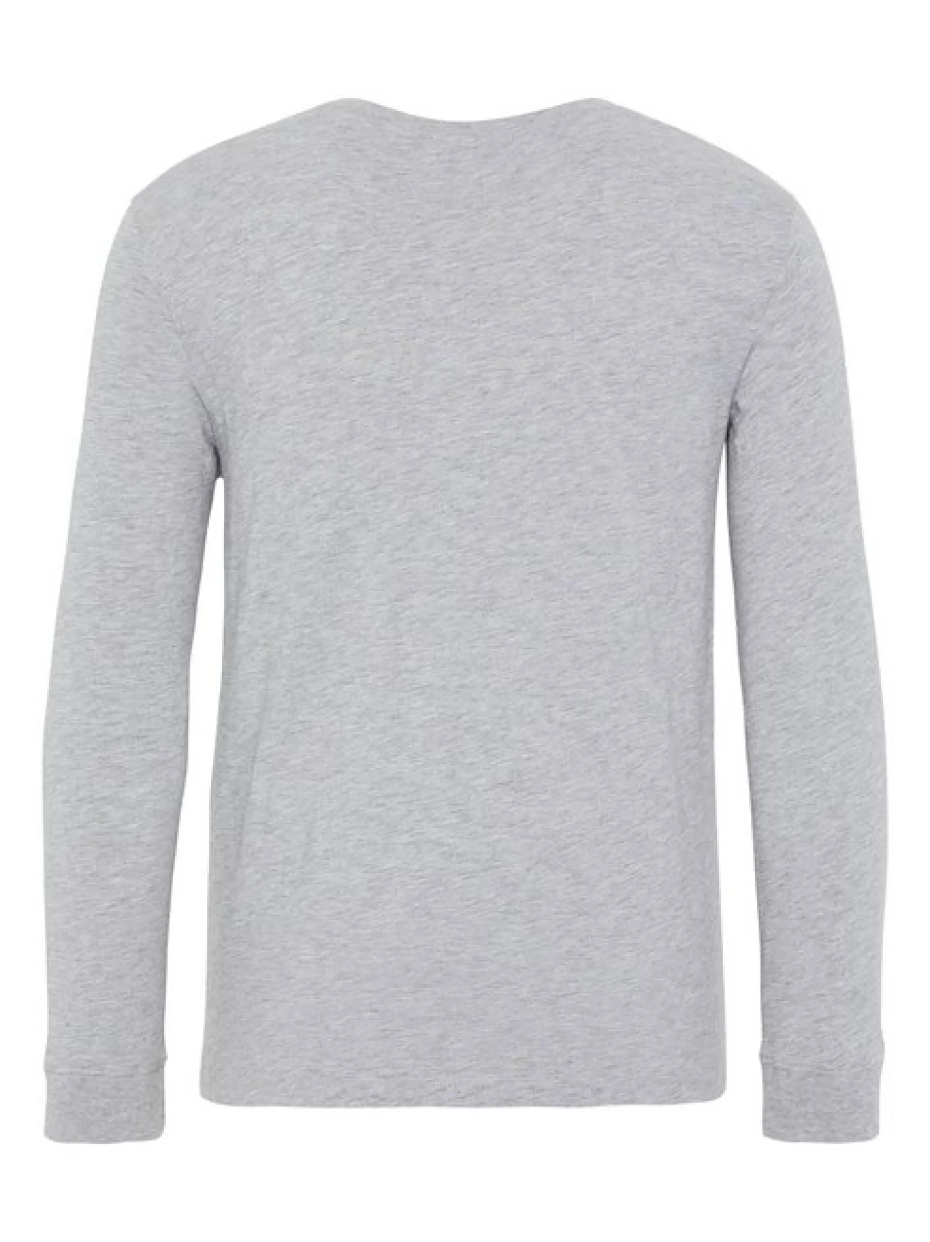 Chiemsee Longsleeve in grau - Ausschnitt: Rundhals