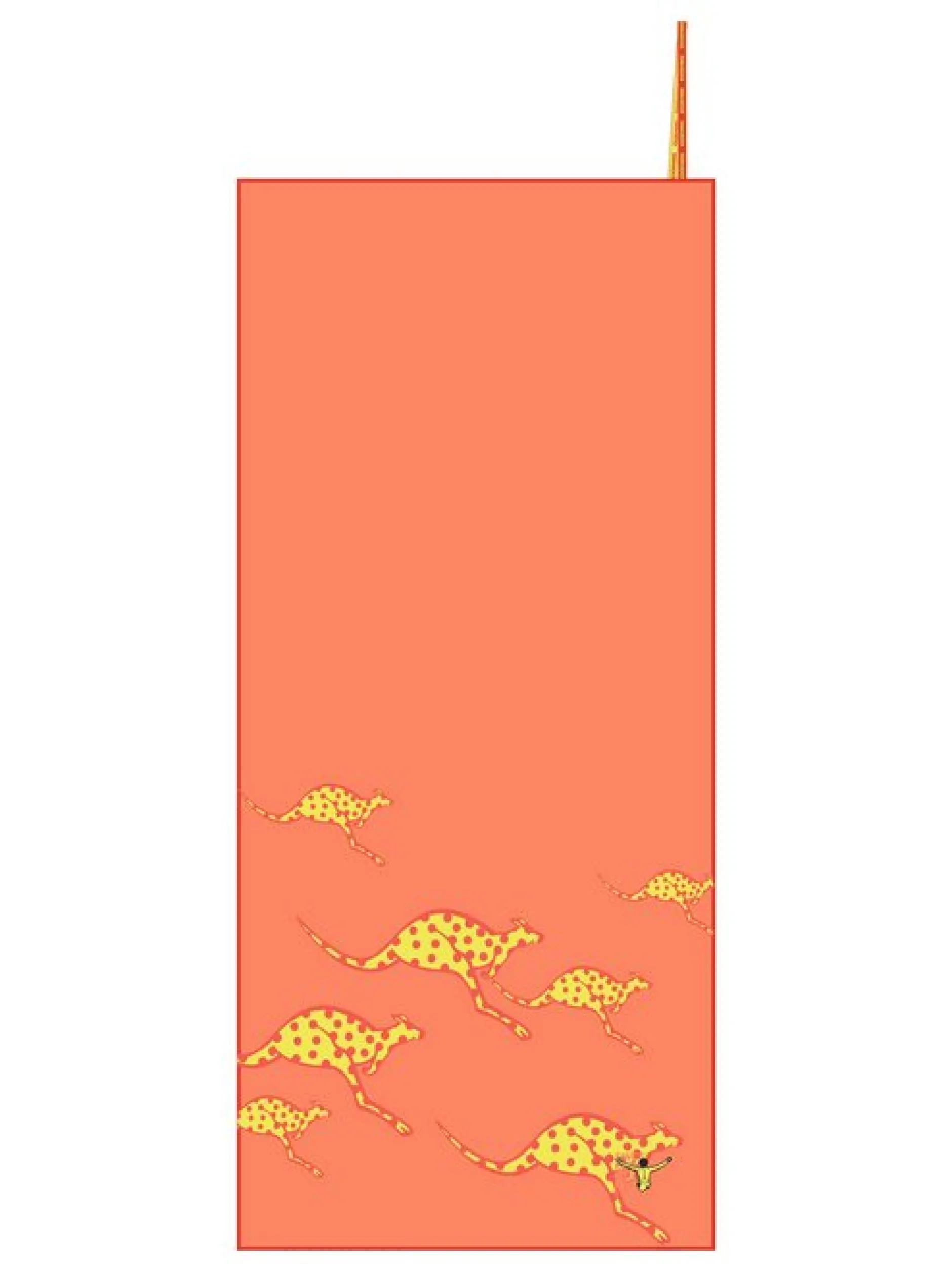 Chiemsee Unisex Strandtuch in orange
