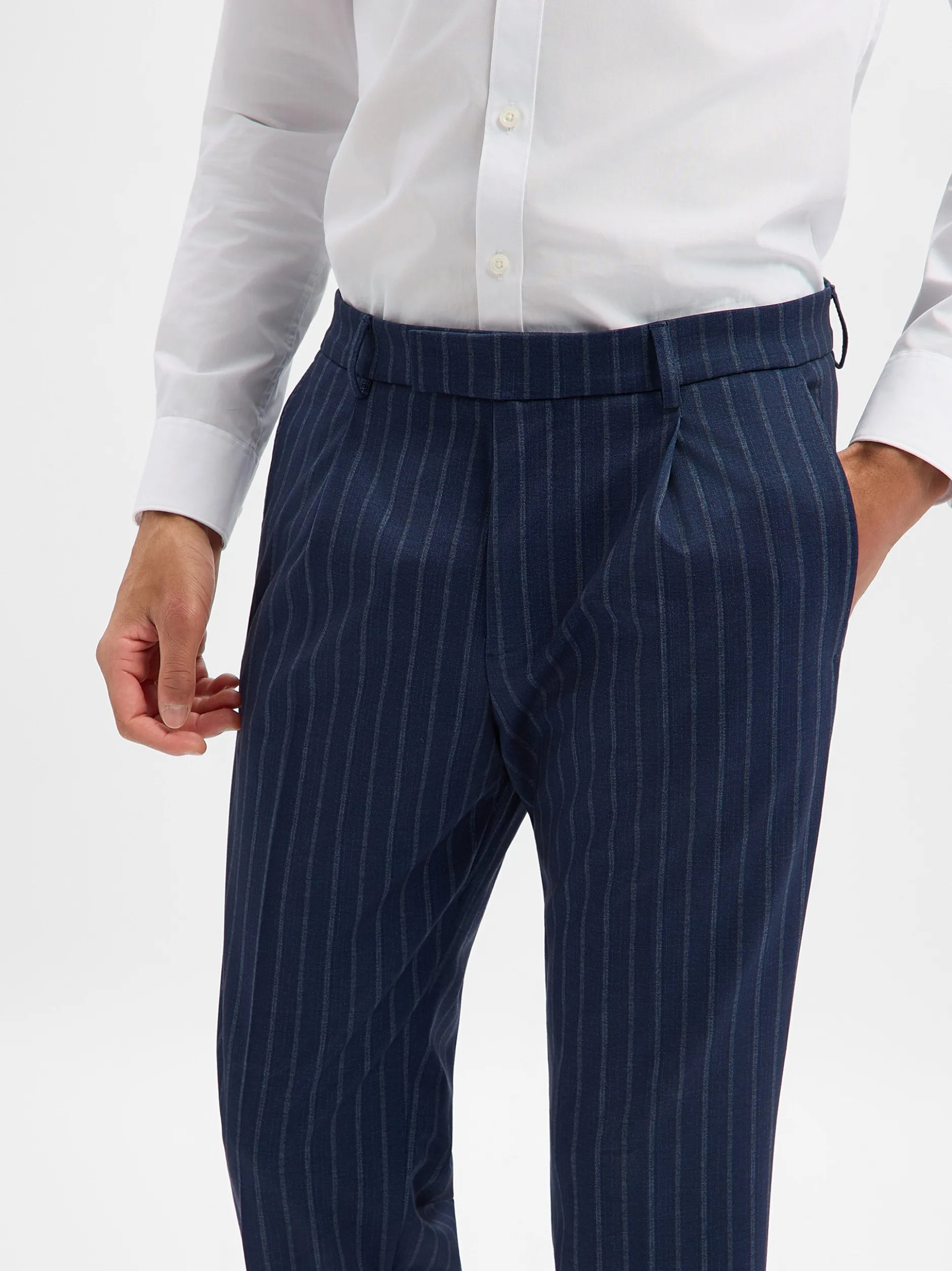 Cinque Herren Baukasten-Hose - CISilvio in marine grau