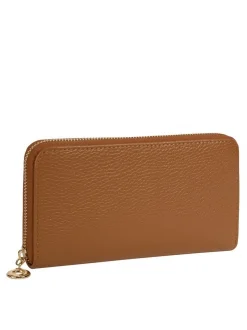 Cluty Damen Geldbörse in cognac