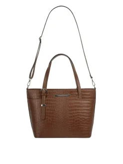 Cluty Damen Handtasche in cognac