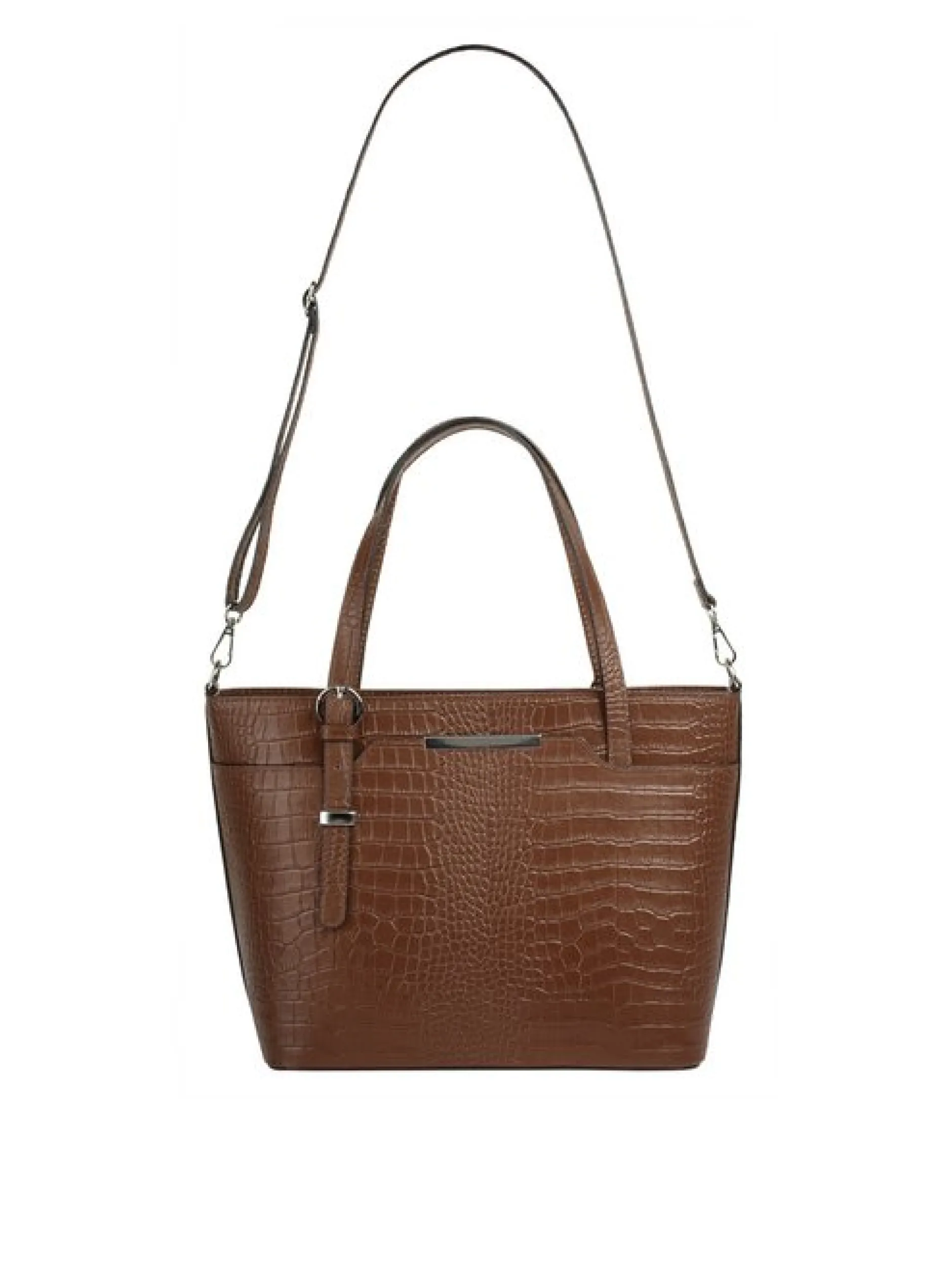 Cluty Damen Handtasche in cognac