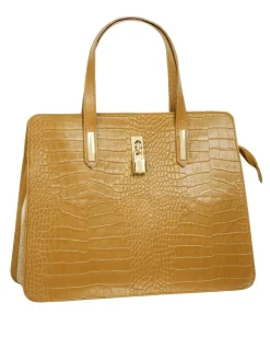 Cluty Damen Handtasche in gelb