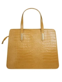 Cluty Damen Handtasche in gelb